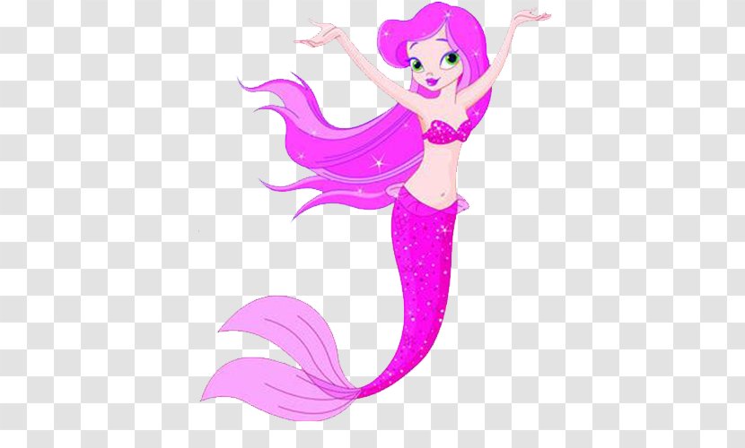 Cartoon Mermaid Clip Art - Royaltyfree - Denmark Pink Transparent PNG