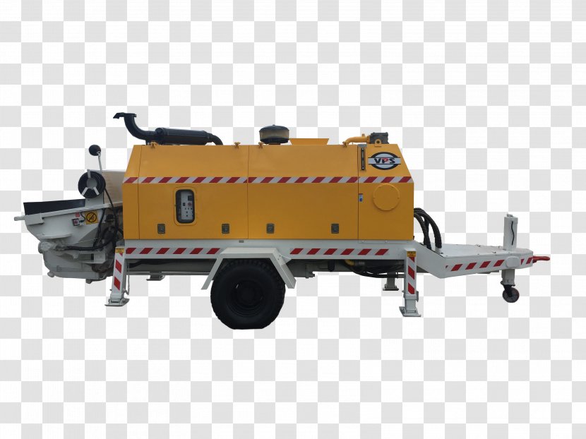 Concrete Pump Hardware Pumps Production Machine - Transport - Yellow Transparent PNG