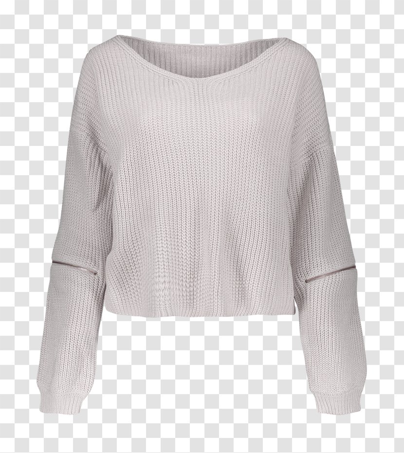 Cashmere Wool N.Peal Clothing Sweater - White - Shoulder Transparent PNG