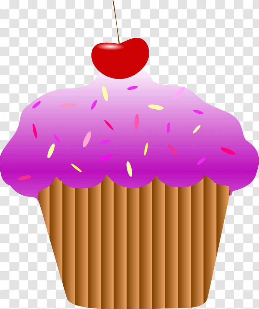 Cupcake Frosting & Icing Birthday Cake Clip Art - Royaltyfree - Cartoon Transparent PNG