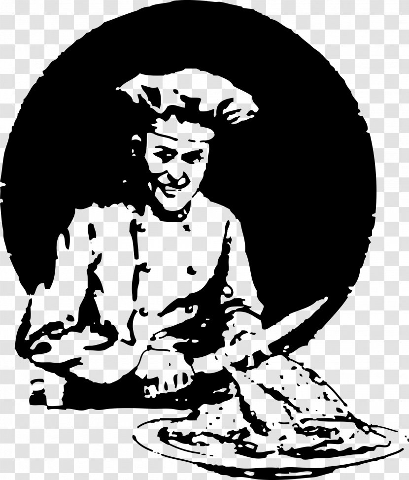 Turkey Pilgrim Chef Stuffing Clip Art - Monochrome Photography Transparent PNG