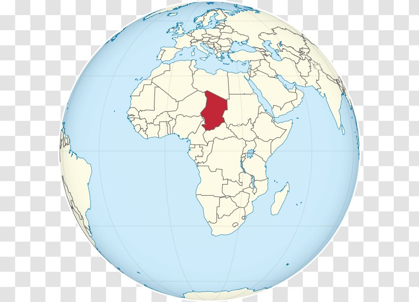 World Map Globe Morocco - Location - Chad Transparent PNG
