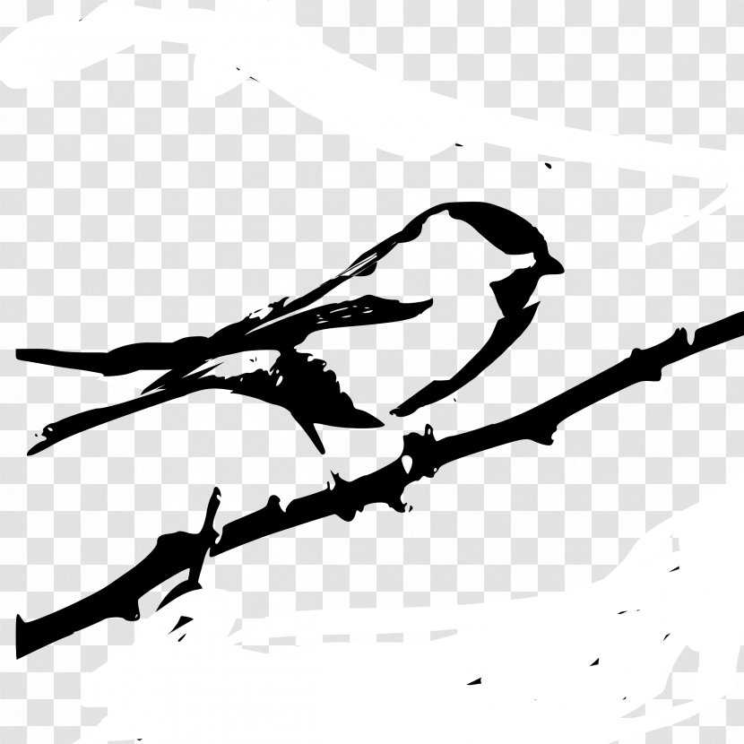 Eurasian Magpie Chestnut-backed Chickadee Carolina Clip Art - Beak - Silhouette Transparent PNG