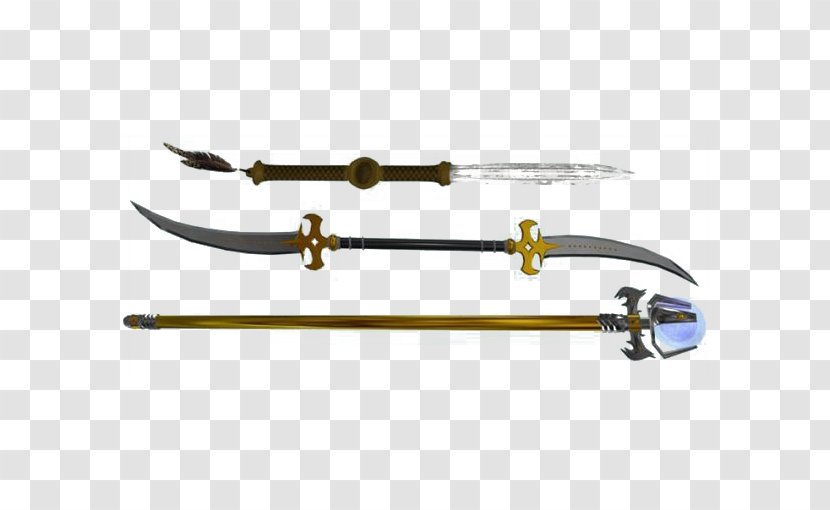 Sword Pole Weapon Ji - Halberd Appliance Transparent PNG
