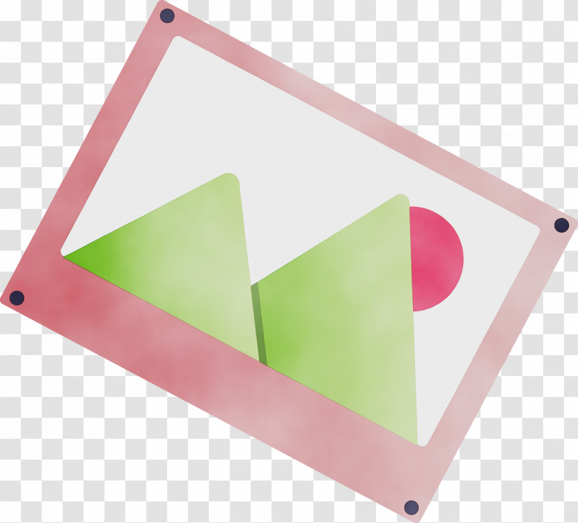 Pink Triangle Technology Triangle Paper Product Transparent PNG