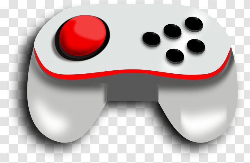 Joystick Xbox 360 Controller Game Controllers Clip Art - Red Transparent PNG
