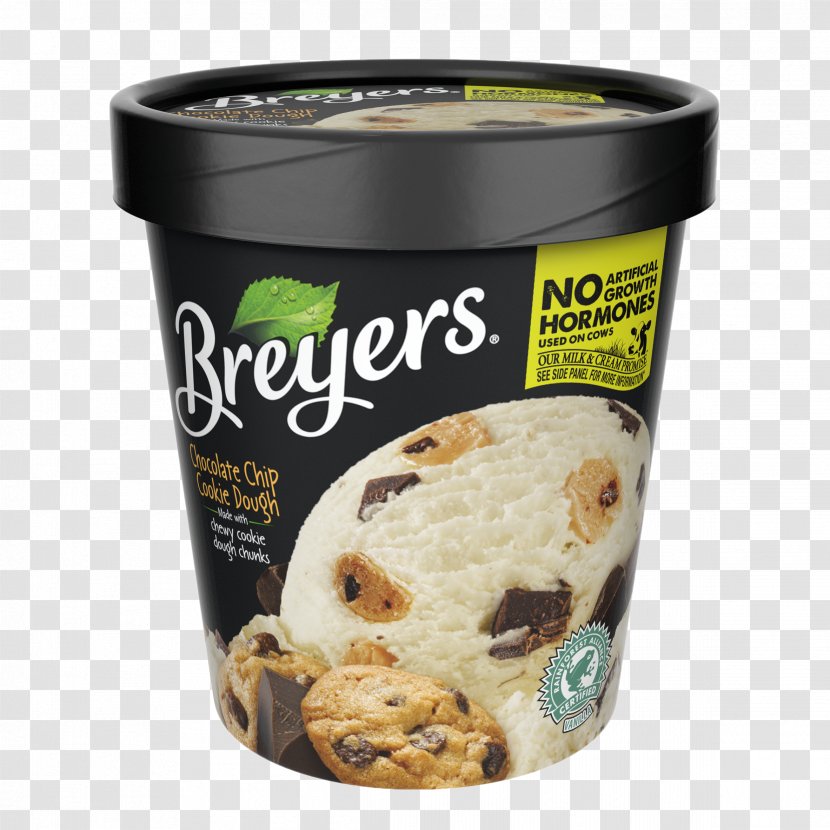 Ice Cream Breyers Vanilla Chocolate Chip Cookie Transparent PNG