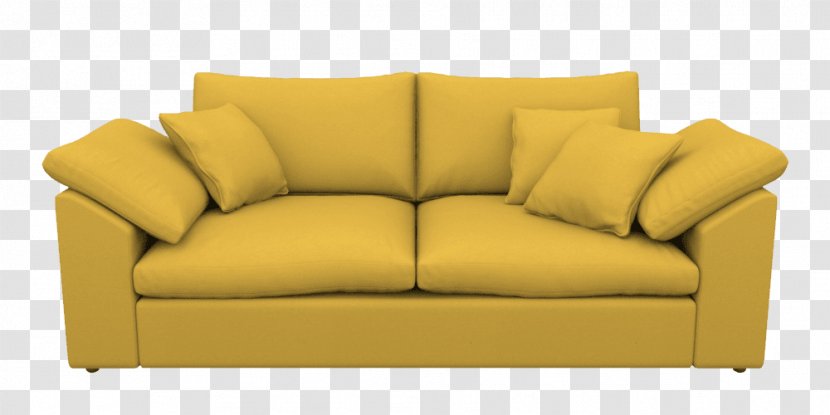 Sofa Bed Loveseat Couch Comfort - Yellow Transparent PNG