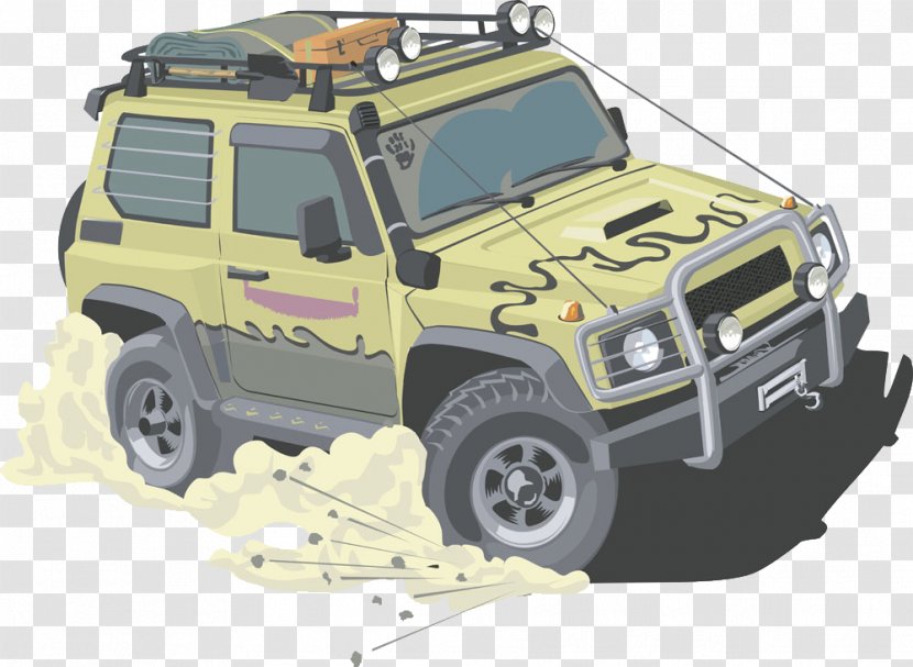 Car Off-road Vehicle - Technology - The Desert Rushed Through Transparent PNG