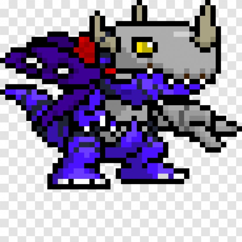 Pixel Art Agumon MetalGreymon Sprite - Mewtwo - Blackwargreymon Illustration Transparent PNG