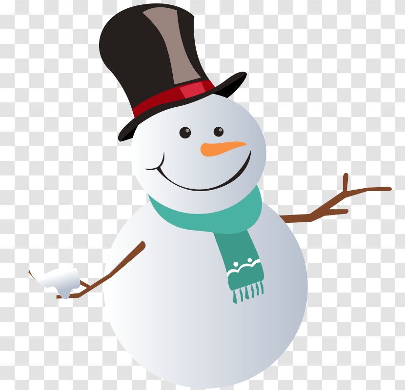 Snowman Winter - Christmas - Pattern Transparent PNG