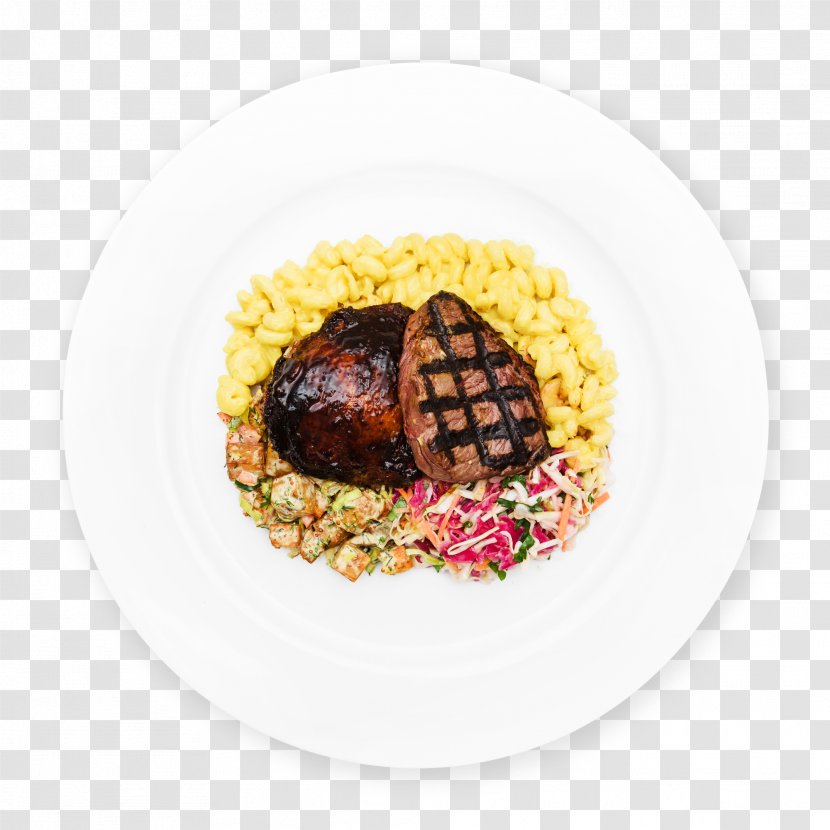 Vegetarian Cuisine Caesar Salad Barbecue Chicken Potato Dish - Black Pepper Transparent PNG