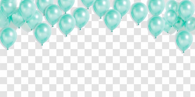 Balloon Green - Blue - Light Background Material Transparent PNG