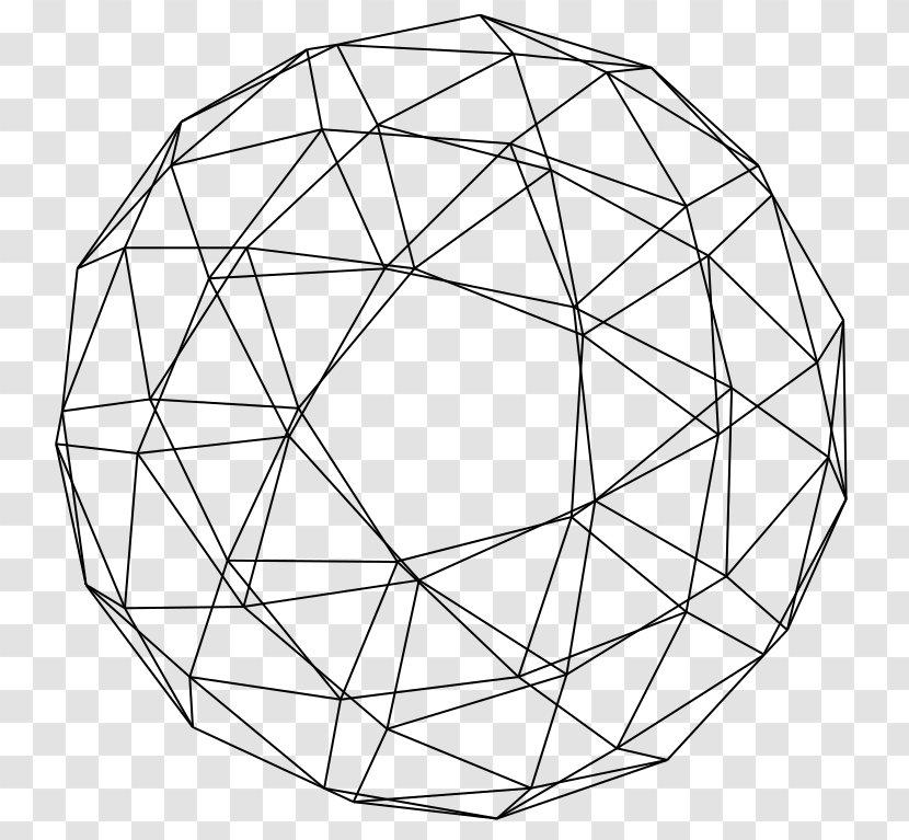 Circle Point Angle Symmetry - Line Art Transparent PNG