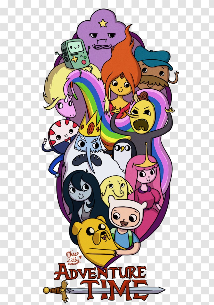 Ice King Princess Bubblegum Finn The Human Jake Dog Illustration - Time To Miss Transparent PNG