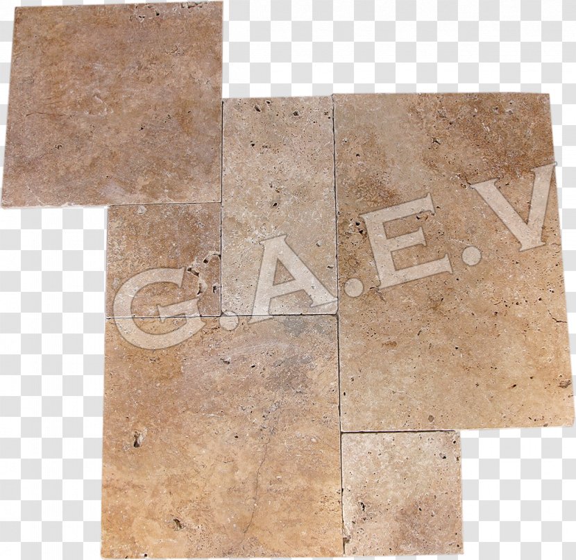 Travertine Carrelage Stone Dalle Deck - Tile Transparent PNG