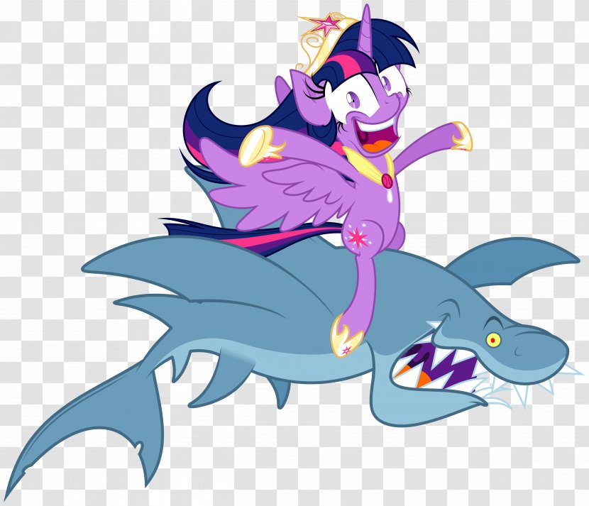 Pony Twilight Sparkle Jumping The Shark Winged Unicorn - Frame Transparent PNG