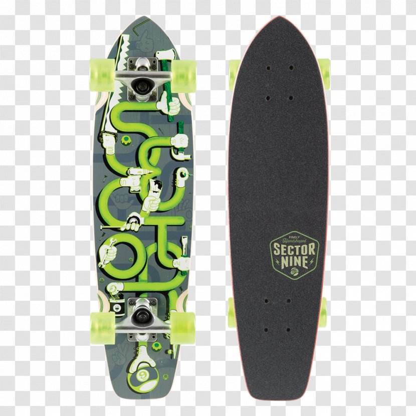 Sector 9 Skateboarding Longboard ABEC Scale - Bamboo Carving Transparent PNG