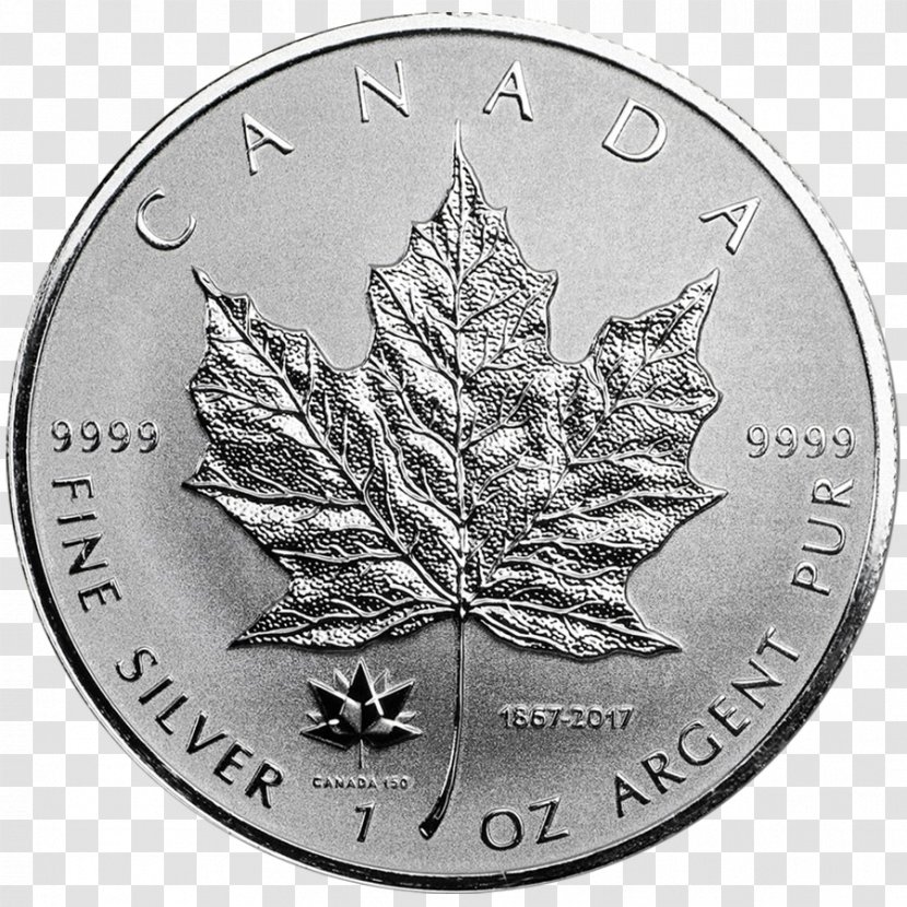 Mexico Libertad Canadian Silver Maple Leaf Coin - Metal Transparent PNG