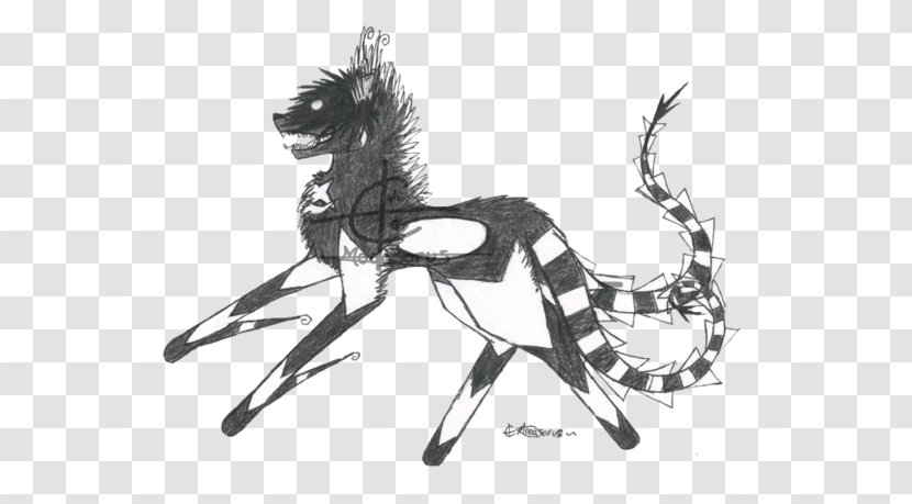 Mustang Pack Animal Legendary Creature Line Art Sketch - Supernatural - Treditional Transparent PNG