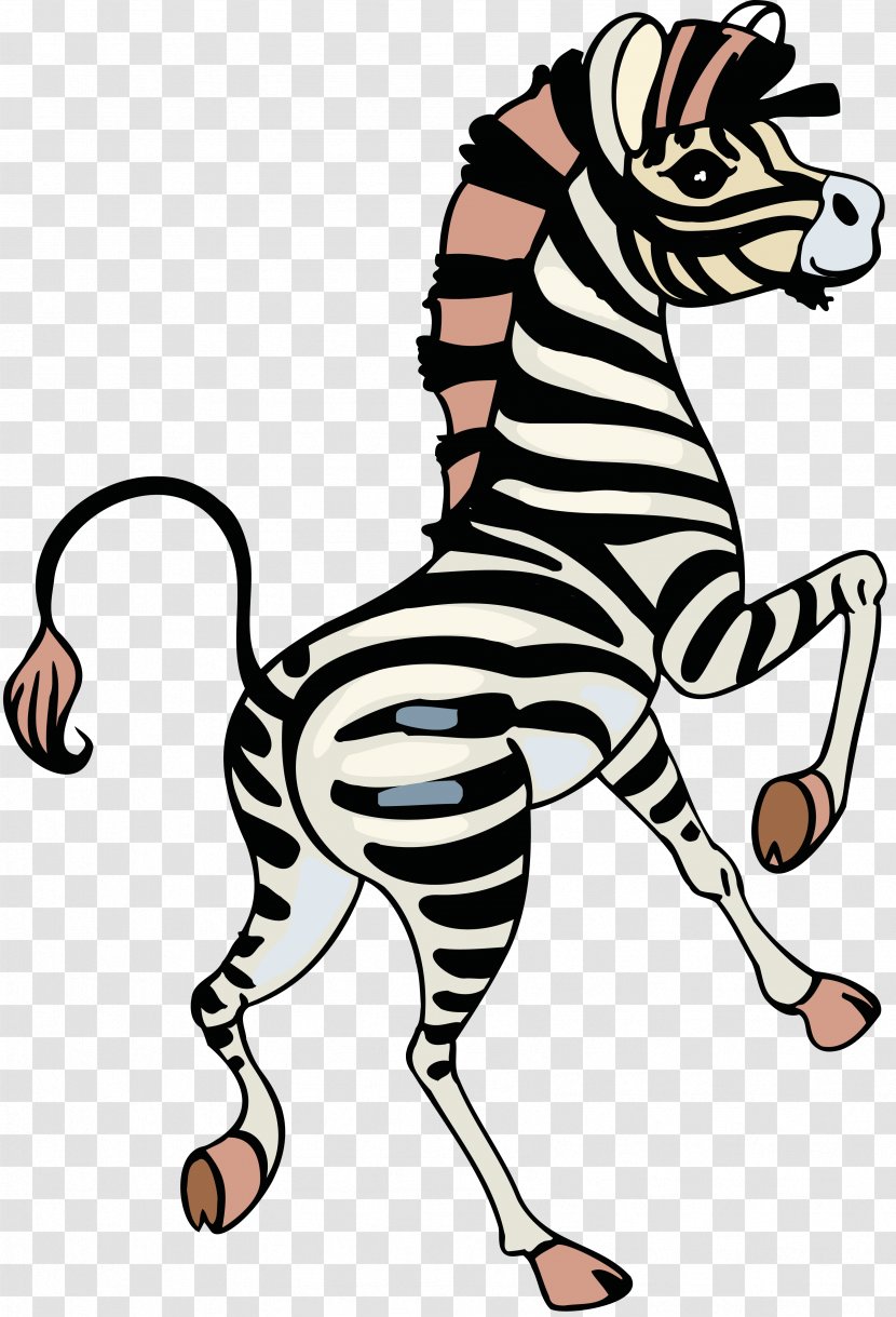 Zebra Drawing Horse Child Lion - Black And White Transparent PNG