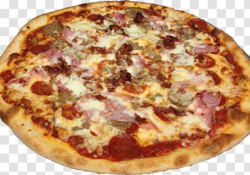 California-style Pizza Sicilian Tarte Flambée Fast Food - Dish Transparent PNG