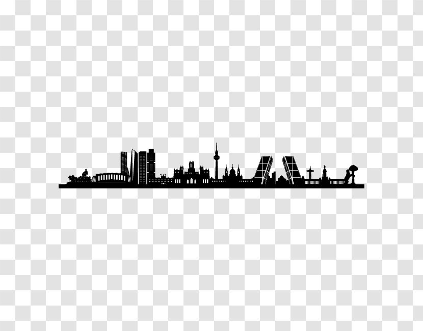 Skyline Good Vinilos Silhouette Mural - City - Drawn Vector Transparent PNG