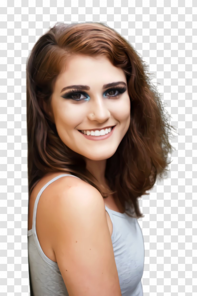 Smiling People - Facial Expression - Wig Feathered Hair Transparent PNG