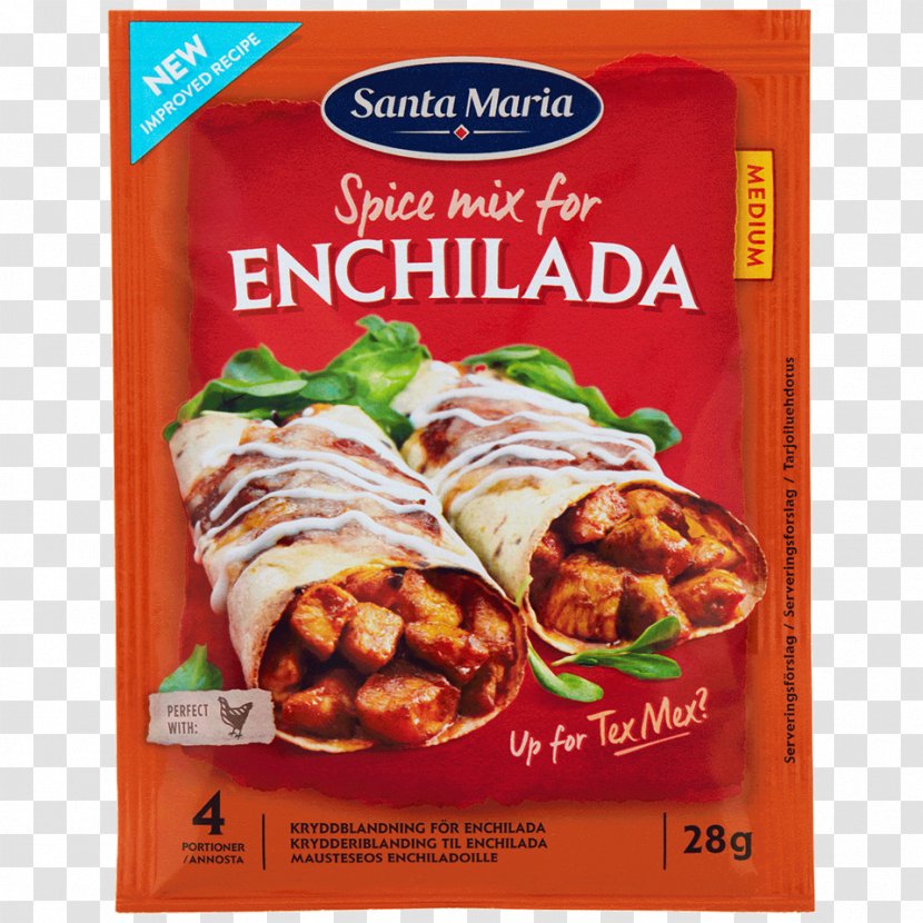 Enchilada Tex-Mex Taco Vegetarian Cuisine Burrito - Tex Mex Transparent PNG