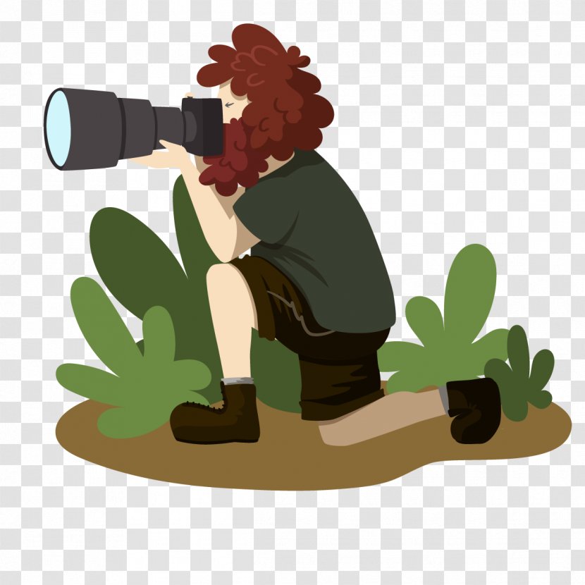 Paparazzi Illustration - Photography - Vector Photographer Transparent PNG