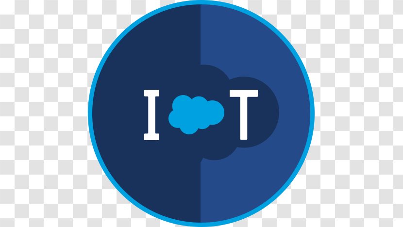 Logo Internet Of Things Salesforce.com - Blue - Area Transparent PNG