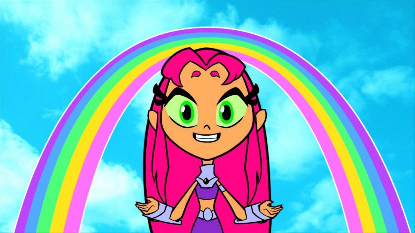 Starfire Raven Cyborg Robin Cartoon Network - Frame - Sitar Transparent PNG