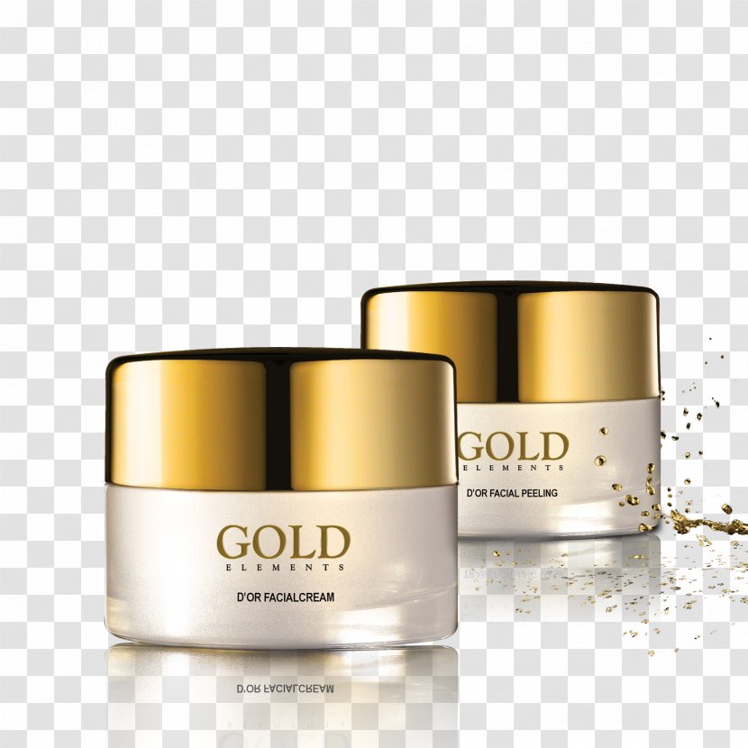 Facial Skin Care Cream Face Gold - Cosmetics - Aging Transparent PNG