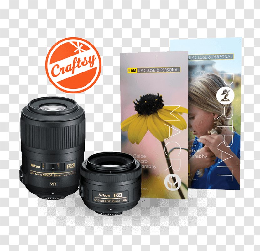 Camera Lens Nikon AF-S DX Nikkor 35mm F/1.8G Macro Photography Portrait - Accessory - Zoom-Nikkor 18-55mm F/3.5-5.6G Transparent PNG