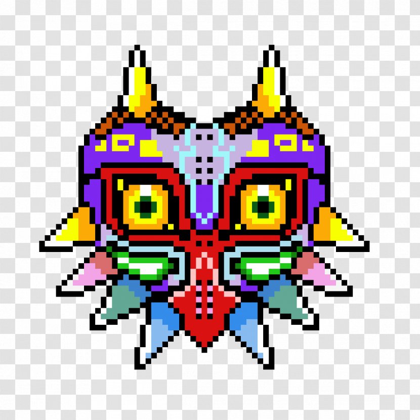 The Legend Of Zelda: Majora's Mask Cross-stitch Princess Zelda Ocarina Time - Aida Cloth - Pixel Art Transparent PNG