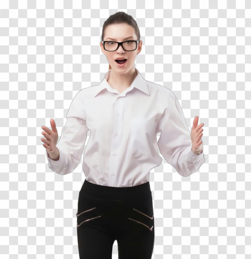 Glasses - Gesture - Hand Standing Transparent PNG