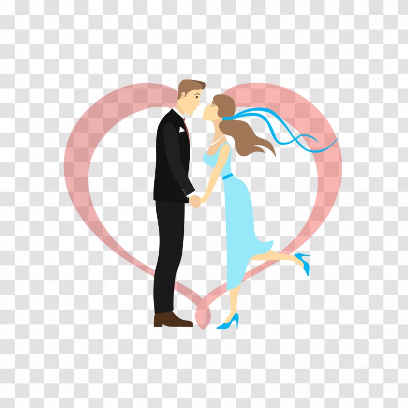 Kiss Love Romance - Cartoon - Vector Transparent PNG