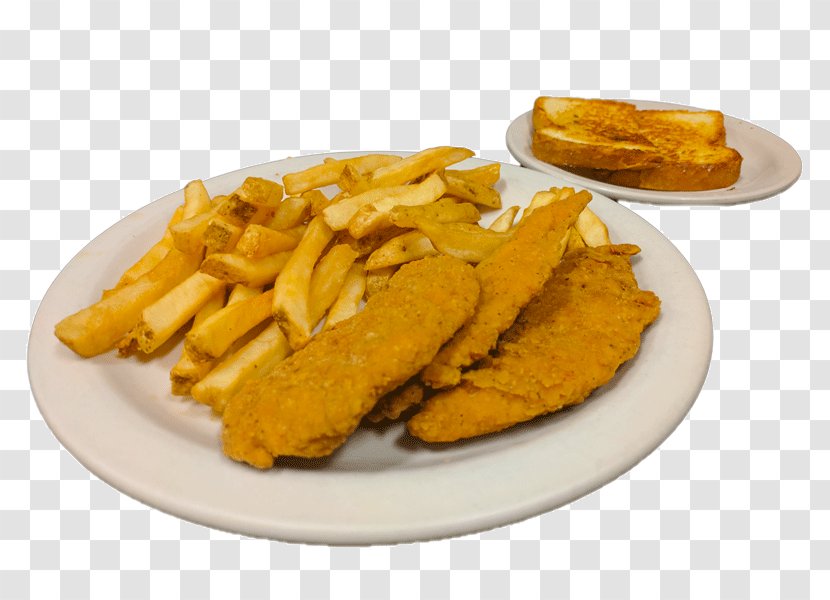 Fish And Chips French Fries Chicken Fingers Fast Food Pancake - Dish Transparent PNG