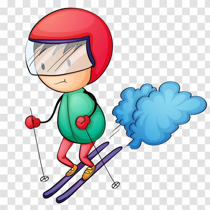 Slalom Skiing Alpine Clip Art - Sports Equipment - Boy Transparent PNG