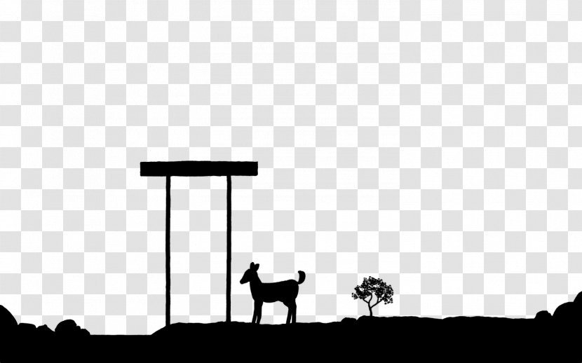 Monochrome Photography Giraffe Silhouette - Gate Transparent PNG