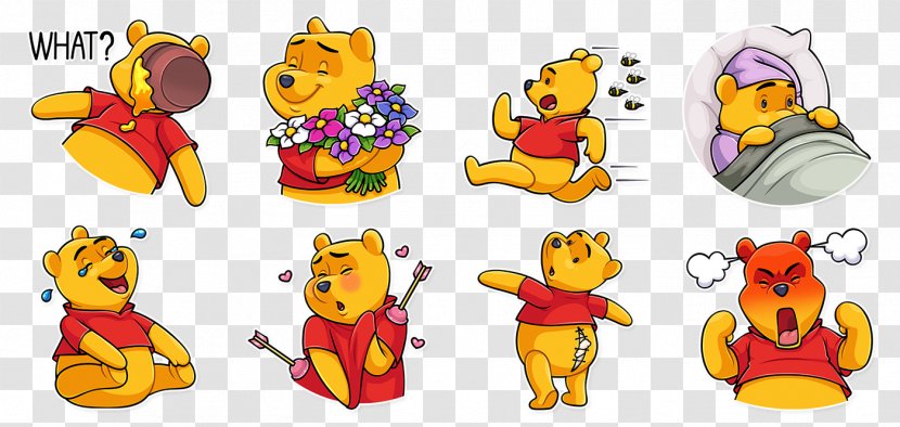 Winnie-the-Pooh Sticker Piglet Clip Art Telegram - Winnipeg - Telgram Pennant Transparent PNG