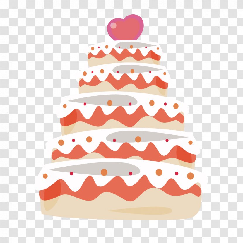 Wedding Cake Torte Cream Decorating Clip Art - Food - Love Transparent PNG