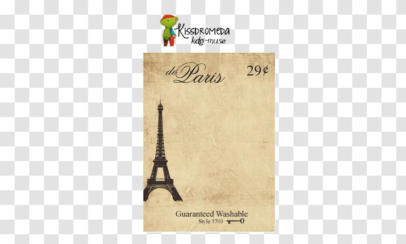 Eiffel Tower Paper Text Post Cards Typeface - Product Transparent PNG