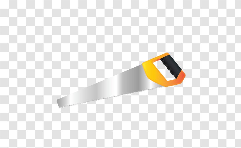 Hand Saw Icon - Yellow - Handsaw Transparent PNG