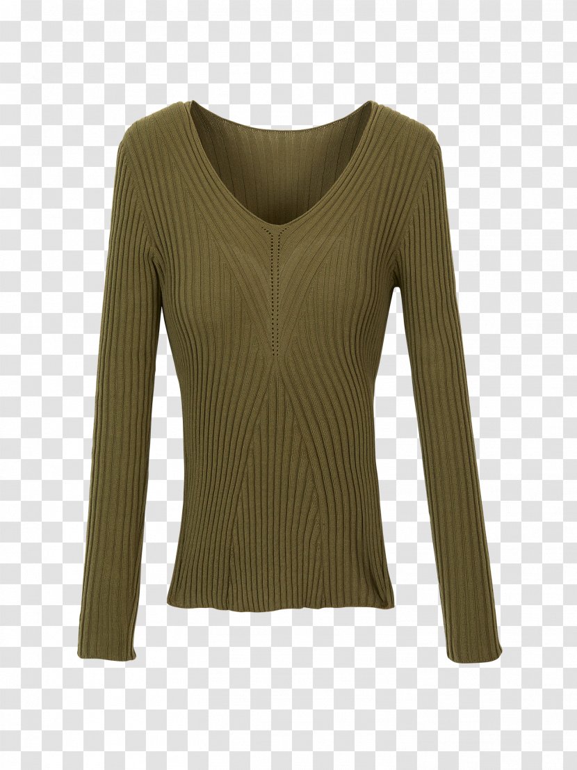 T-shirt Sleeve Overcoat Sweater Clothing - Shoulder Transparent PNG