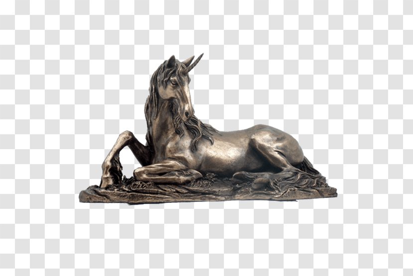 Bronze Sculpture Statue Figurine Bust - Unicorn Head Transparent PNG