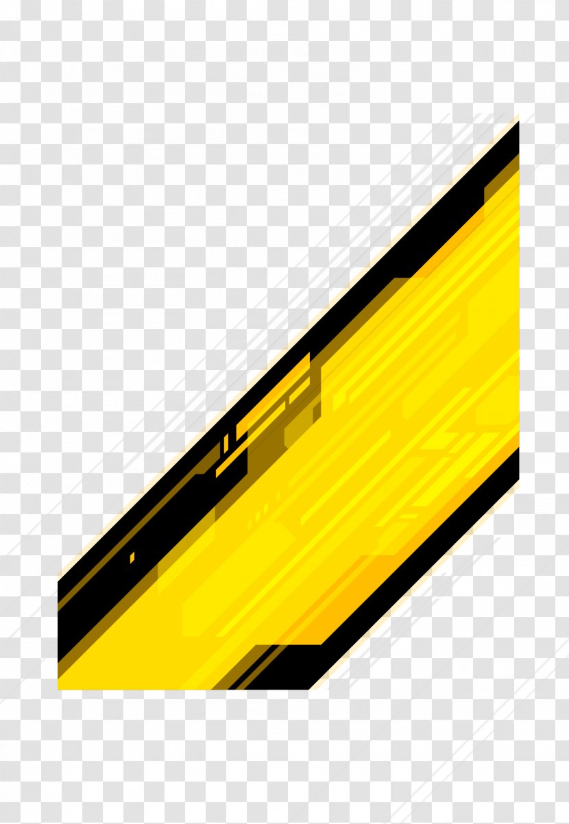 Line - Yellow - Irregular Pattern Transparent PNG