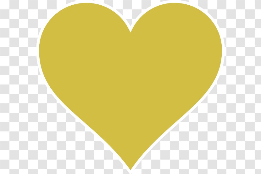 Gold Yellow Clip Art - Heart Light Cliparts Transparent PNG