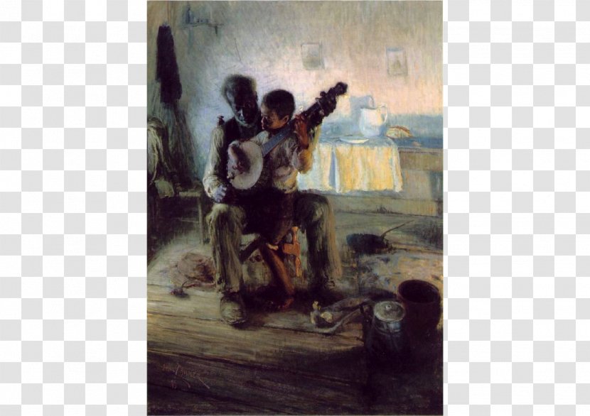 The Banjo Lesson Oil Painting Art Christ And His Mother Studying Scriptures Transparent PNG