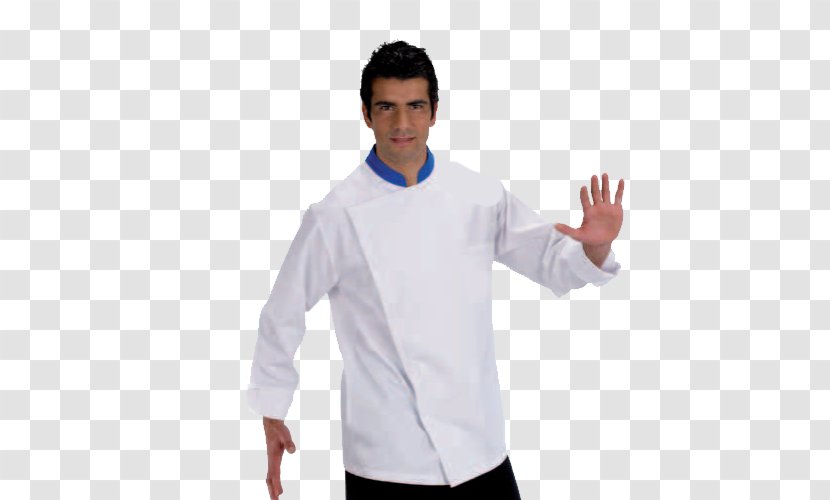 T-shirt Chef's Uniform Dress Shirt Shoulder Collar - Outerwear Transparent PNG